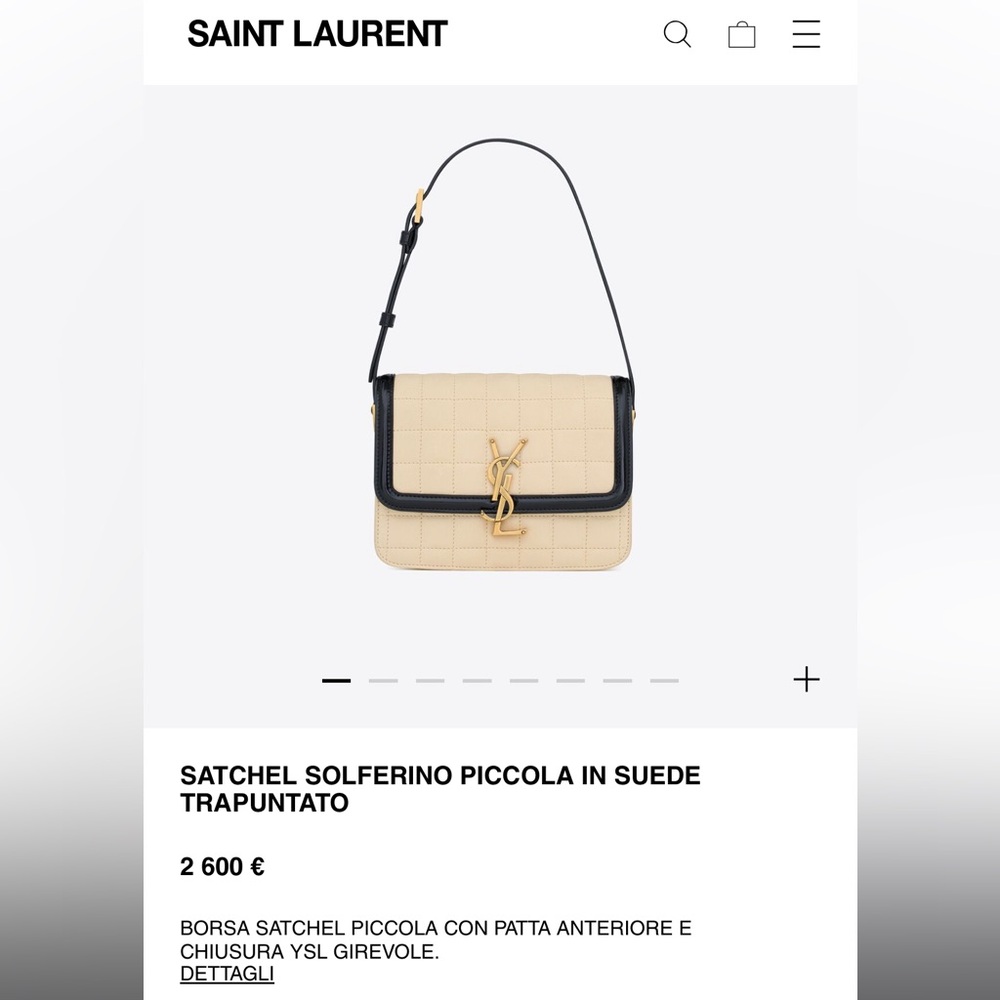 SAINT LAURENT - Small Solferino Satchel Bag